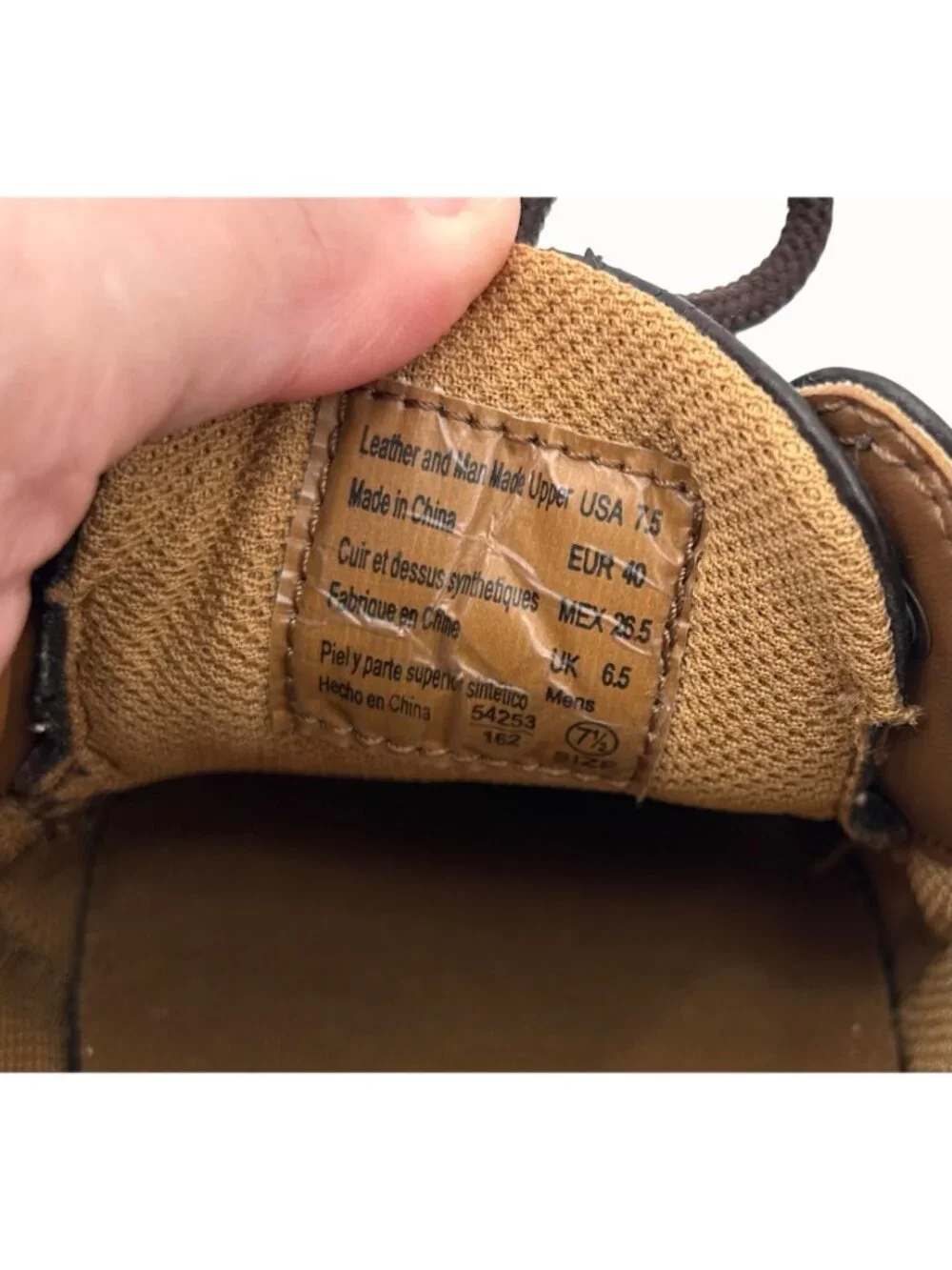 DEXTER MENS BROWN LEATHER BOAT SHOES - 7.5
